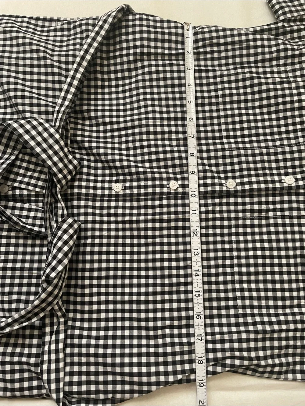 J. Crew Black and White Gingham relaxed Midi Shirt Dress with Tie Waist